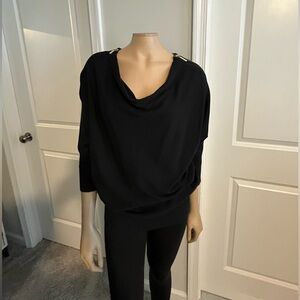 Michael Kors sweater, gold zippers with MK stamped